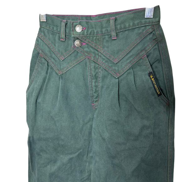 Rocky Mountain Dark Green High Waist Straight Jean Pants Women's Size 27/5 - Picture 10 of 10